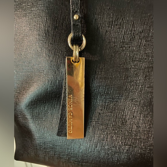 Vince Camuto Black Leather Tote Bag - Picture 3 of 10